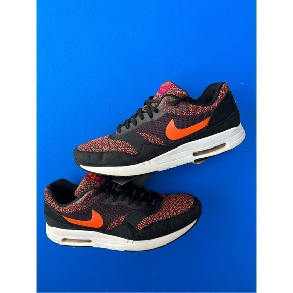 NIKE AIR MAX 1 JCRD JACQUARD PREOWNED VINTAGE US 13   644153-500 RARE SAFARI - Picture 1 of 6